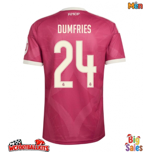 Real Madrid Denzel Dumfries #24 Replica Third Stadium Shirt 2026-27 Short Sleeve